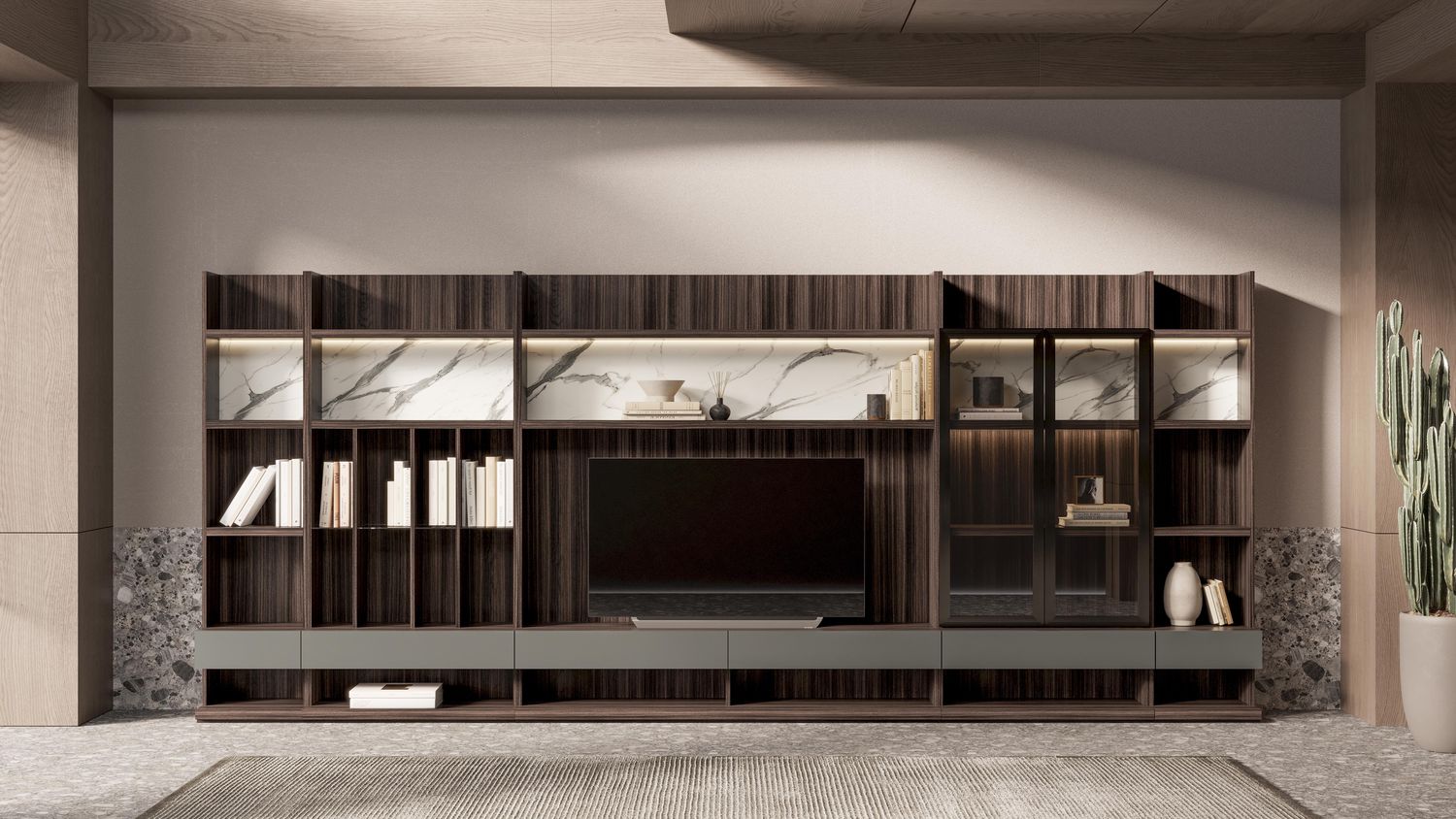 YO-lıpa wall unit (6) Bibliotecă Lipa - Görsel 1